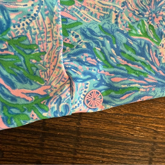 Lilly Pulitzer Luxletic Zadora Skort Las Olas Aqua Strong Current Sea Size XL - Picture 7 of 10